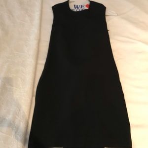 Black Stella McCartney shift shark bite hem dress